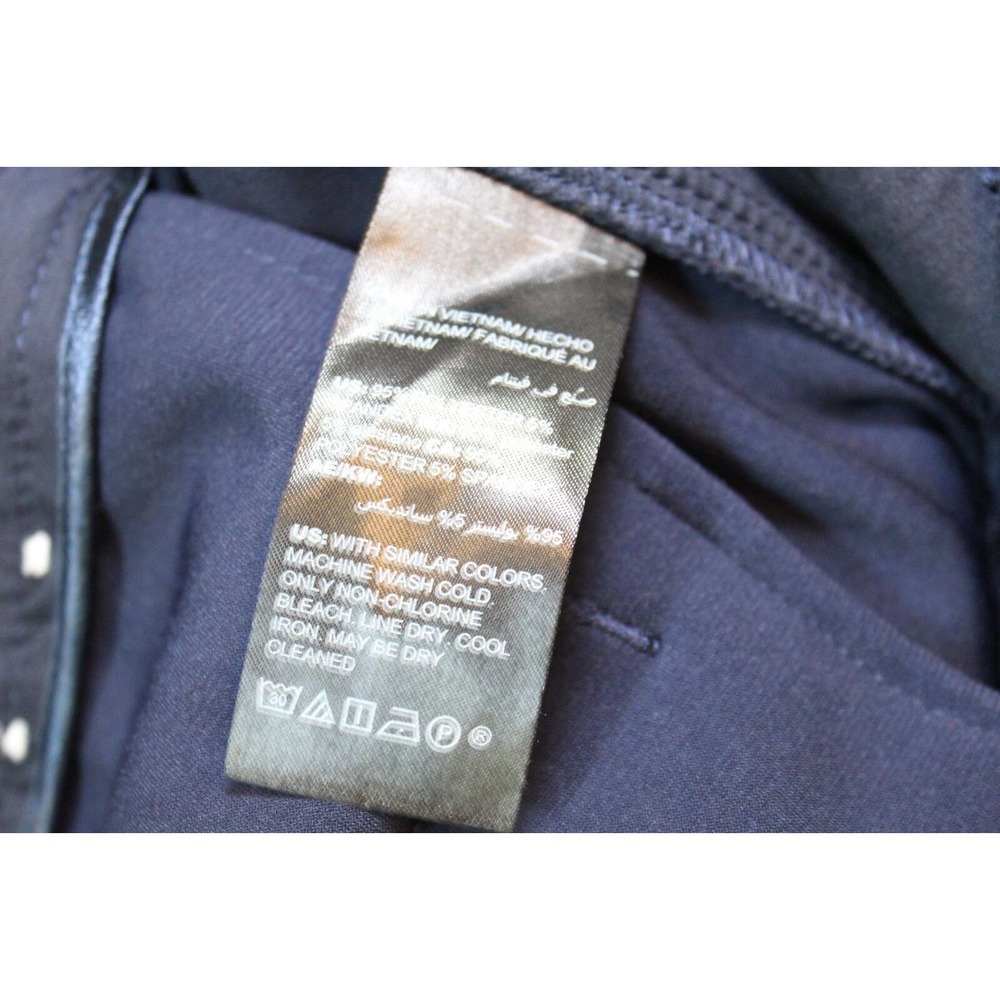 White House Black Market The Slim Essential Pants Navy Women's Size 10 H14683 - Picture 10 of 12